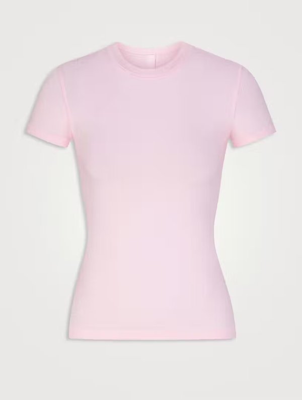 粉色新款修身 T恤