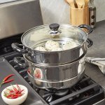 苏泊尔 304高品质不锈钢蒸锅+煮锅 一锅出俩菜