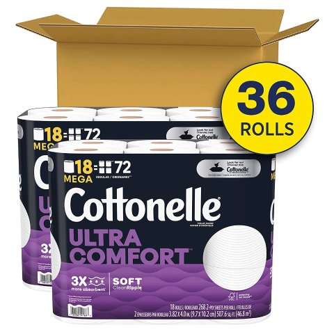 Cottonelle 超柔舒适卫生巾 36超大卷=144卷