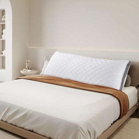Oubonun 防过敏蓬松长条床头枕/身体枕 可以当靠枕