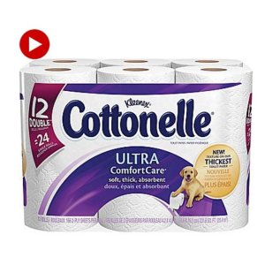 Cottonelle Ultra Comfort Care 12卷装双层卫生纸