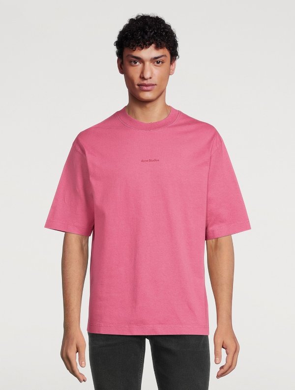 纯棉粉色T恤