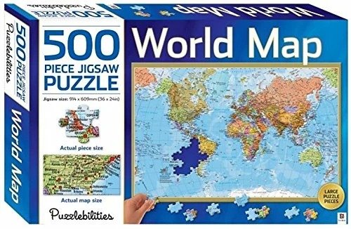 世界地图拼图 500块