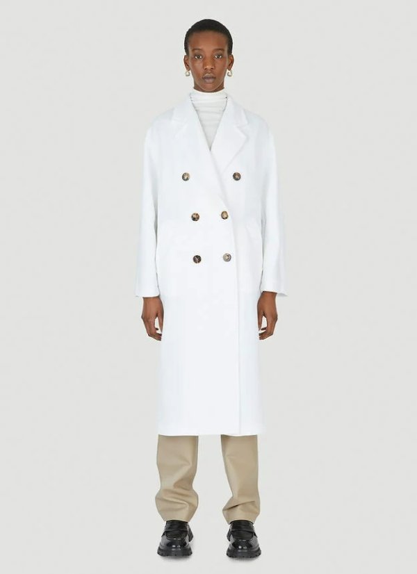 Madame2 白色双排扣大衣