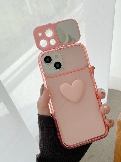 3D爱心粉色手机壳