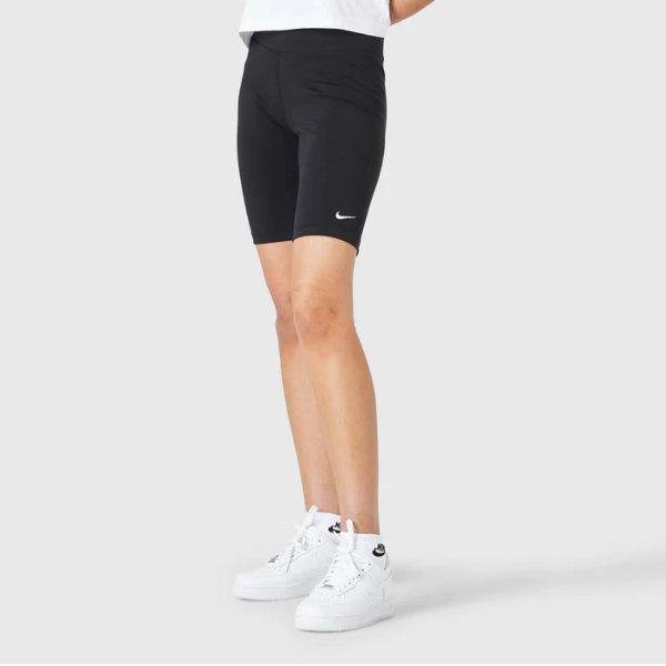 女式运动装必备自行车短裤黑/白
