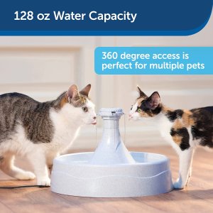 史低捡漏: 全自动宠物饮水器 超大容量360度畅饮 128oz适合多只共享