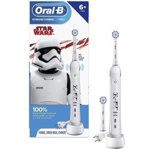 史低价：Oral-B 星球大战/米妮 压力感应儿童电动牙刷 附刷头2个