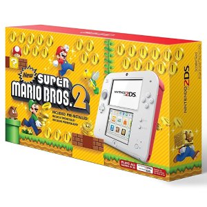Nintendo 2DS 新超级玛丽兄弟2 白红色限定版