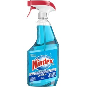 网红的颜值 务实的功能！Windex 原装蓝色玻璃和窗户清洁剂 765mL