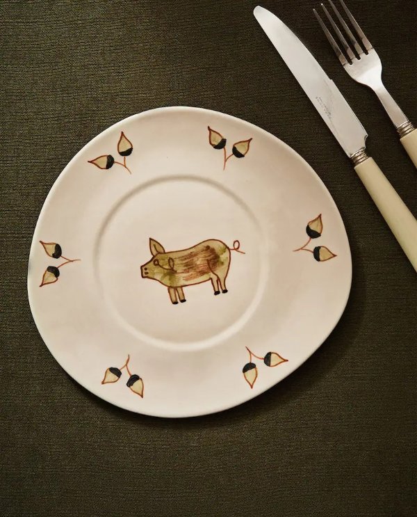 不规则猪猪餐盘