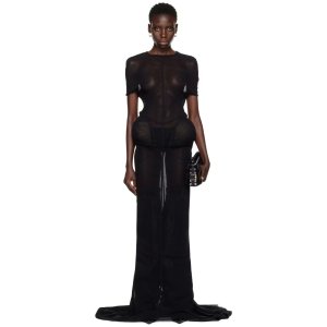 Jean Paul Gaultier黑色网纱长裙