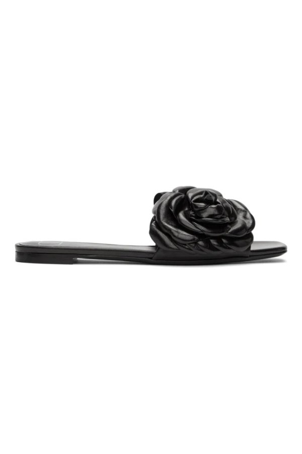 Black Valentino 玫瑰凉鞋