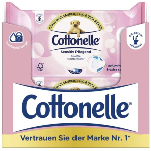 Cottonelle 湿厕纸12包全年装 温和不刺激 敏感肌适用