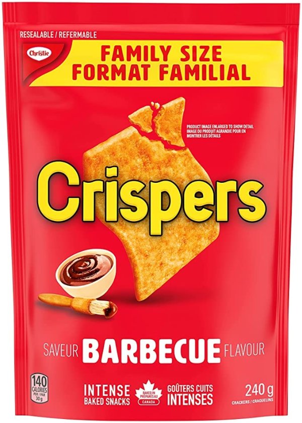 Crispers 洋芋片饼干240g 烧烤BBQ味