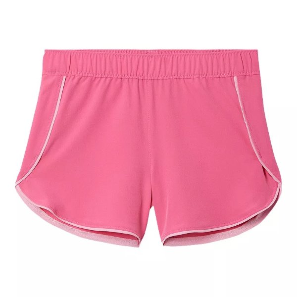 大童粉色运动短裤