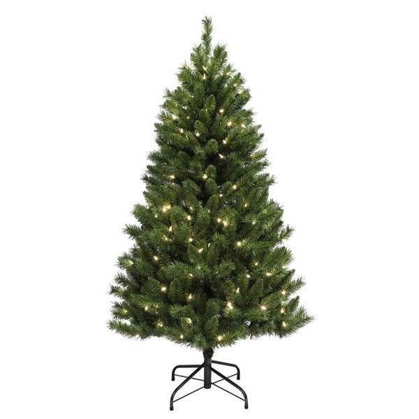 5英尺高圣诞树 带led暖光灯