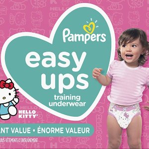 史低价：Pampers Easy Ups女宝宝训练裤 Hello Kitty 图案 （4-6号）