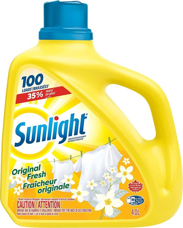 Sunlight Detergent 浓缩洗衣液 4升 100缸 柠檬香