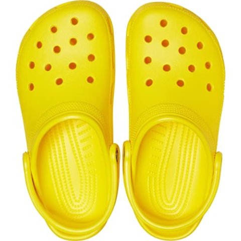 黄色洞洞鞋