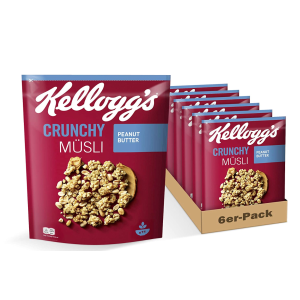 Kellogg's Crunchy Müsli Peanut Butter 花生酱麦片 非常快手的燕麦早餐