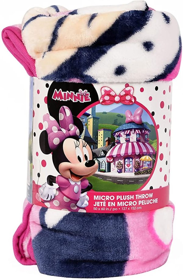 Disney Minnie 抓绒毛毯