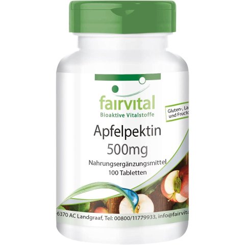100粒仅€10.7fairvital 苹果果胶片 助消化排毒素 降血糖保护心血管