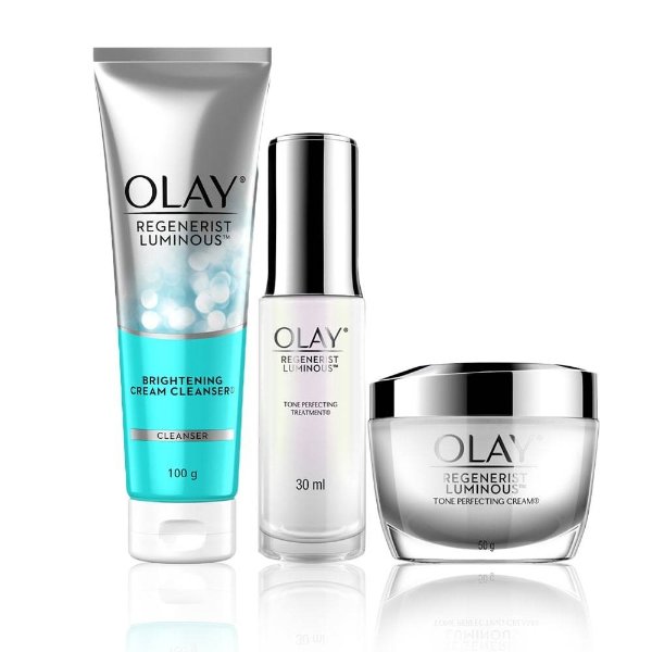 Olay Luminous Trio Regenerist Gift Pack ( Luminous Brightening Cream Cleanser 100g & Luminous Tone P