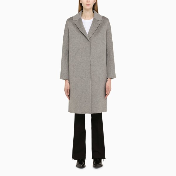 Grey knee-length coat