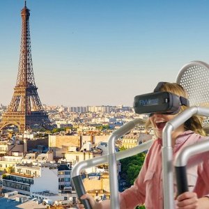 Flyview飞越巴黎 VR空中观光体验 360度全景观赏