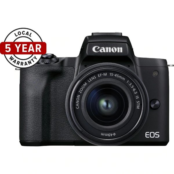 Canon EOS M50 Mark II Mirrorless Camera with EF M15-45 Lens [4K Video]