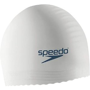 Speedo白色乳胶泳帽