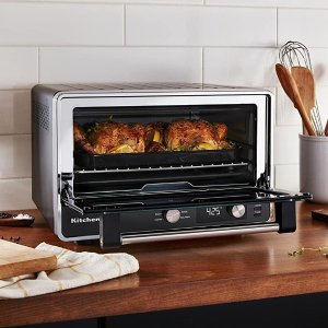 史低价：KitchenAid 数字烤箱 9款预设烘焙功能