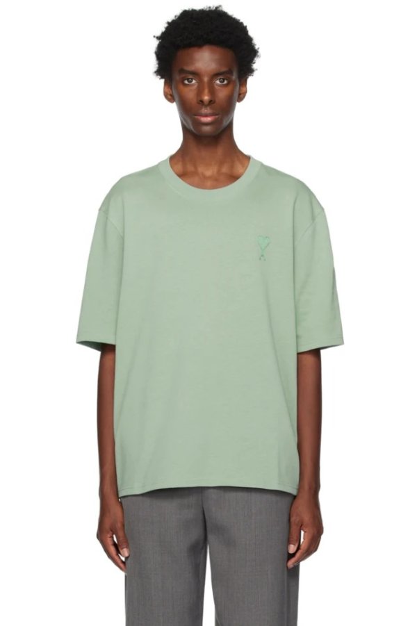 SSENSE Exclusive Green Ami de Coeur T恤