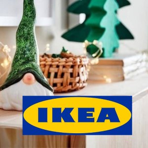 €1.5收装饰圣诞树2022 Ikea 圣诞限定上新 速收圣诞装饰、ins风烛台、圣诞老人等