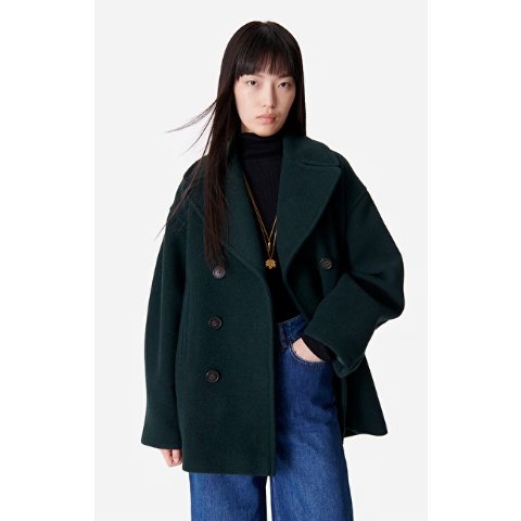 Manteau Pavel , VANESSA BRUNO 双排扣羊毛大衣525.00 超值好货| 北美