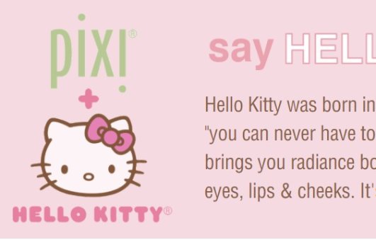 PIXI x Hello Kitty 联名上市 可爱爆表！PIXI x Hello Kitty 联名上市 可爱爆表！