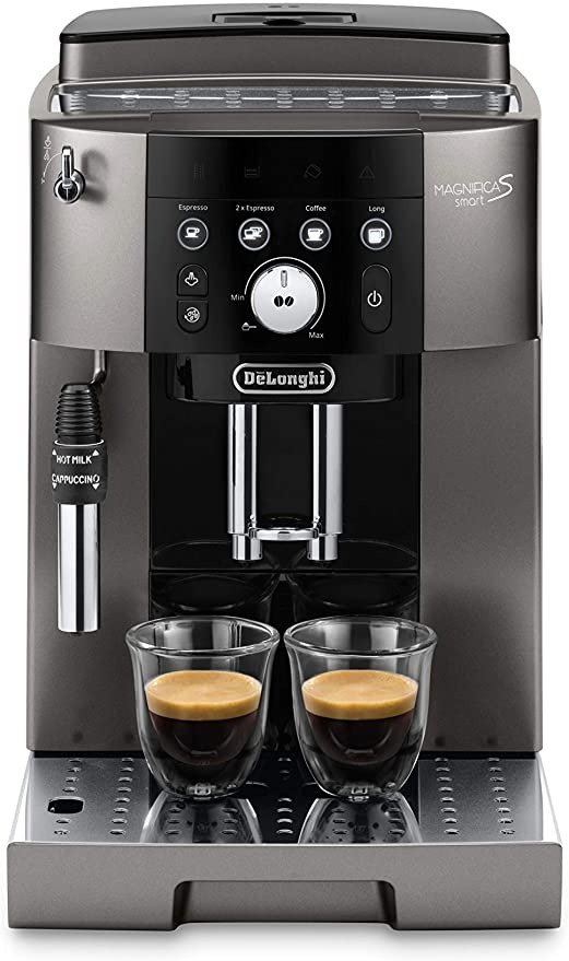 De'Longhi Magnifica S Smart, Fully Automatic Coffee Machine, Titanium & Black, ECAM25033TB
