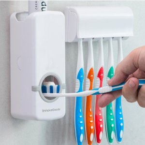 抖音爆款挤牙膏神器，搭配牙膏架，洗手间里的日常小物