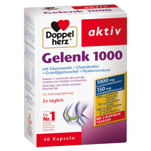 史低价：德国双心doppelherz骨胶原葡萄糖胺软骨素 Gelenk1000 全球直邮，自动退税