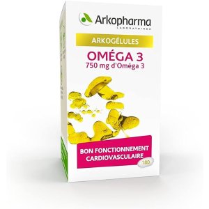Arkopharma有助于维持良好的心血管功能Omega 3 鱼油胶囊 *180粒