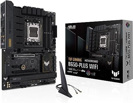 TUF B650-PLUS  ATX 主板 WiFi Socket AM5 (LGA 1718)(14 Power Stages, PCIe® 5.0 M.2 Support, DDR5 Memory, 2.5 Gb Ethernet, WiFi 6, USB4® Support and Aura Sync)