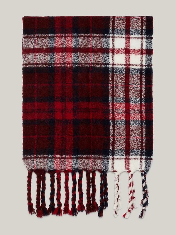 格纹羊毛围巾