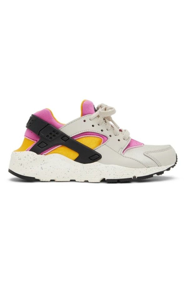 多色 Huarache Run 儿童运动鞋