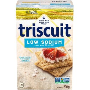 Triscuit 低钠减脂小饼干 全小麦制成 粗粮完美的替代品