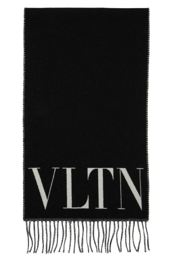  'VLTN' 羊毛围巾