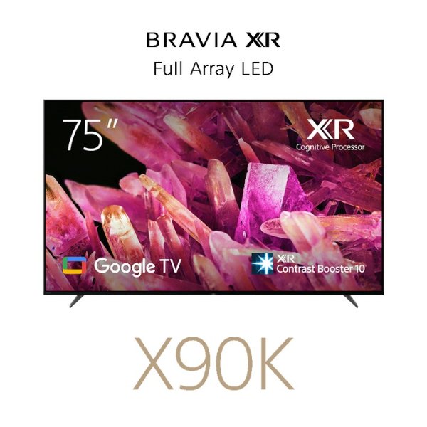 75" X90K | BRAVIA XR | Full Array LED | 4K Ultra HD | High Dynamic Range HDR | Smart TV (Google TV)