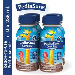 PediaSure儿童蛋白质补充饮品，巧克力味，4 x 235ml