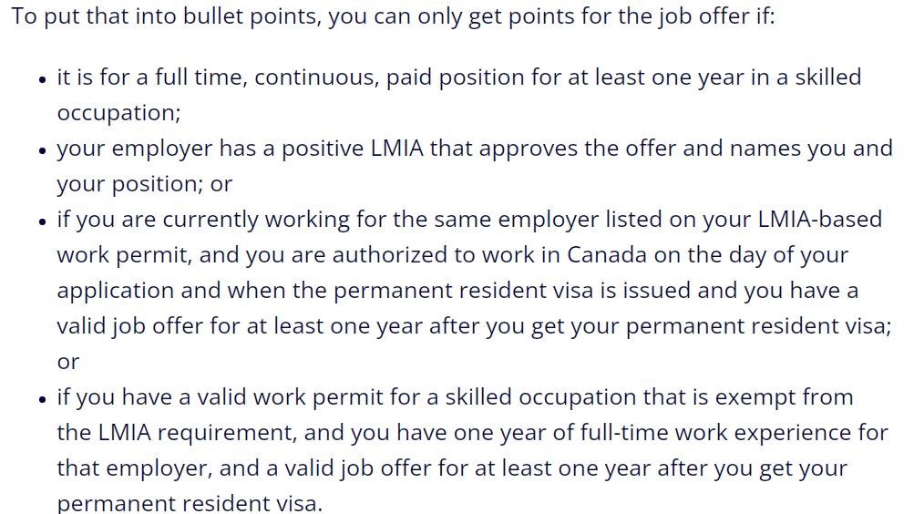 加拿大雇主Job Offer如何在EE系统里加分