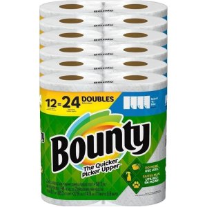 💥史低价💥：Bounty 双层厨房用纸 12个双层大卷=普通24卷